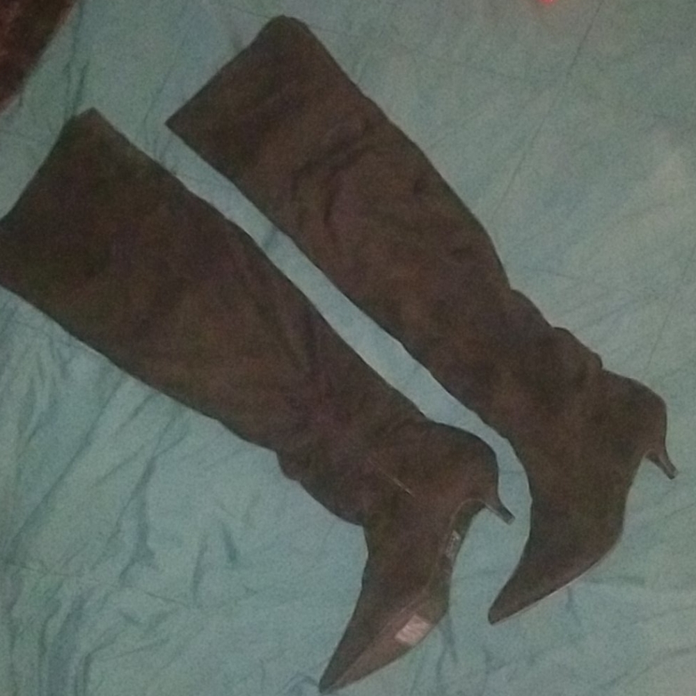 Over the knee heel boots